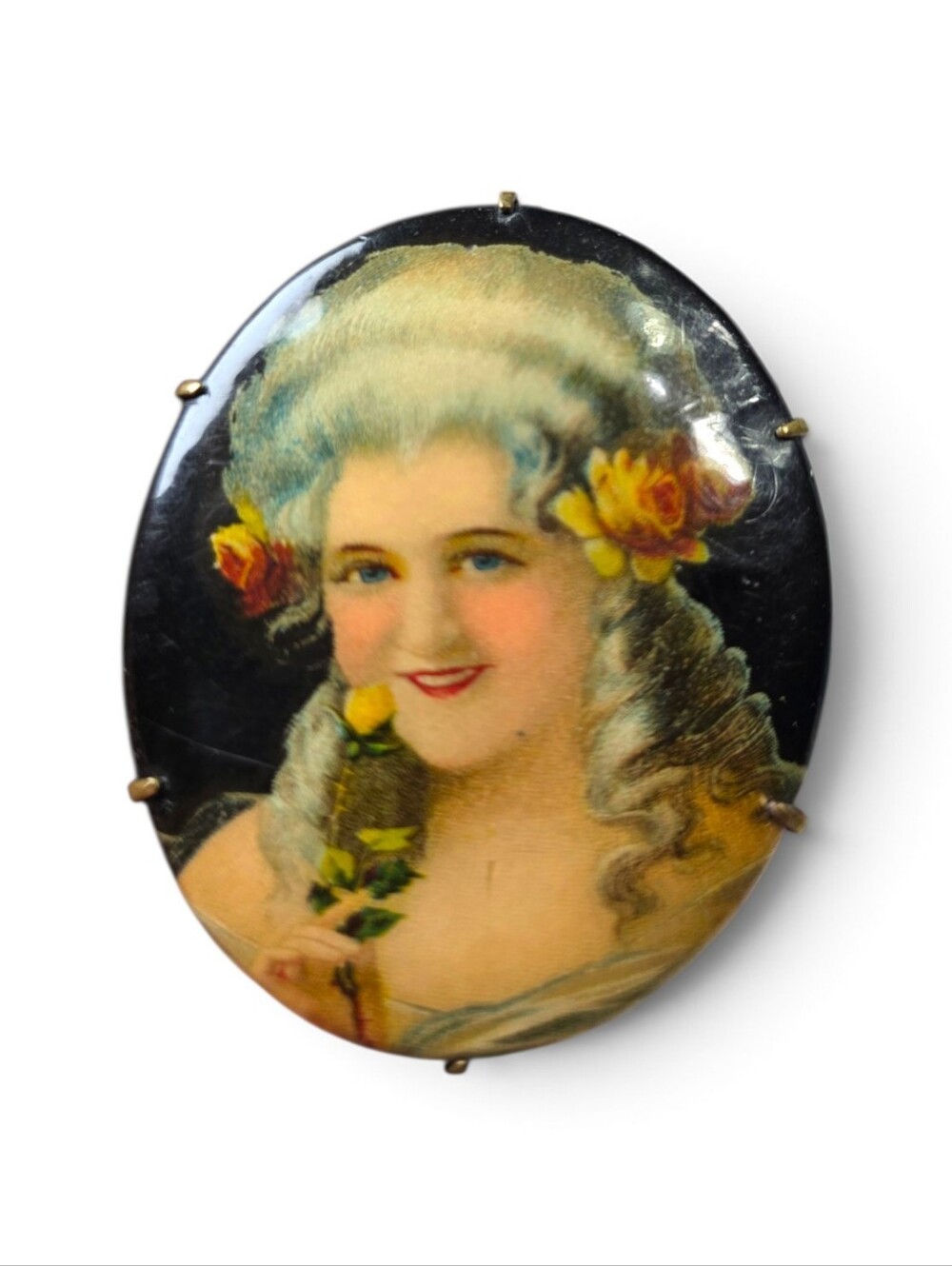 Antique Portrait Brooch
